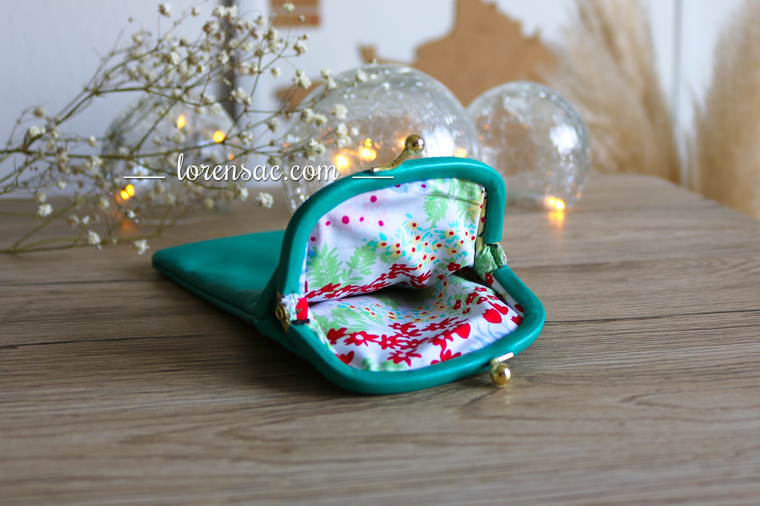 Etui à lunettes Souple en Cuir Vert Anis